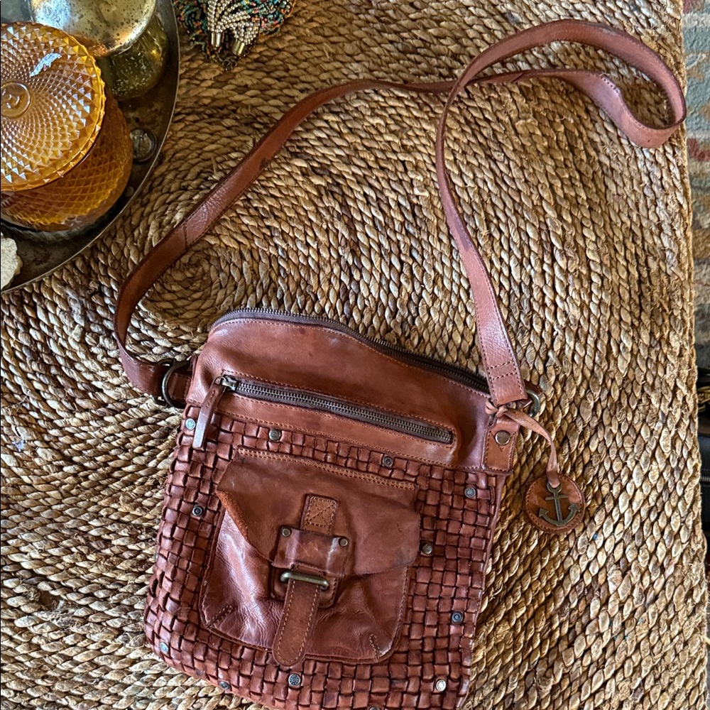 Brown Leather Crossbody Bag